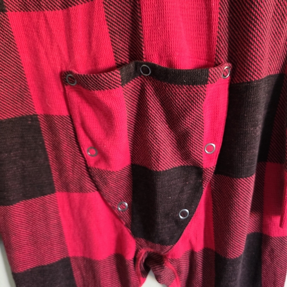 Victoria's Secret PINK Red Plaid Onesie Bling Medium - Picture 8 of 10